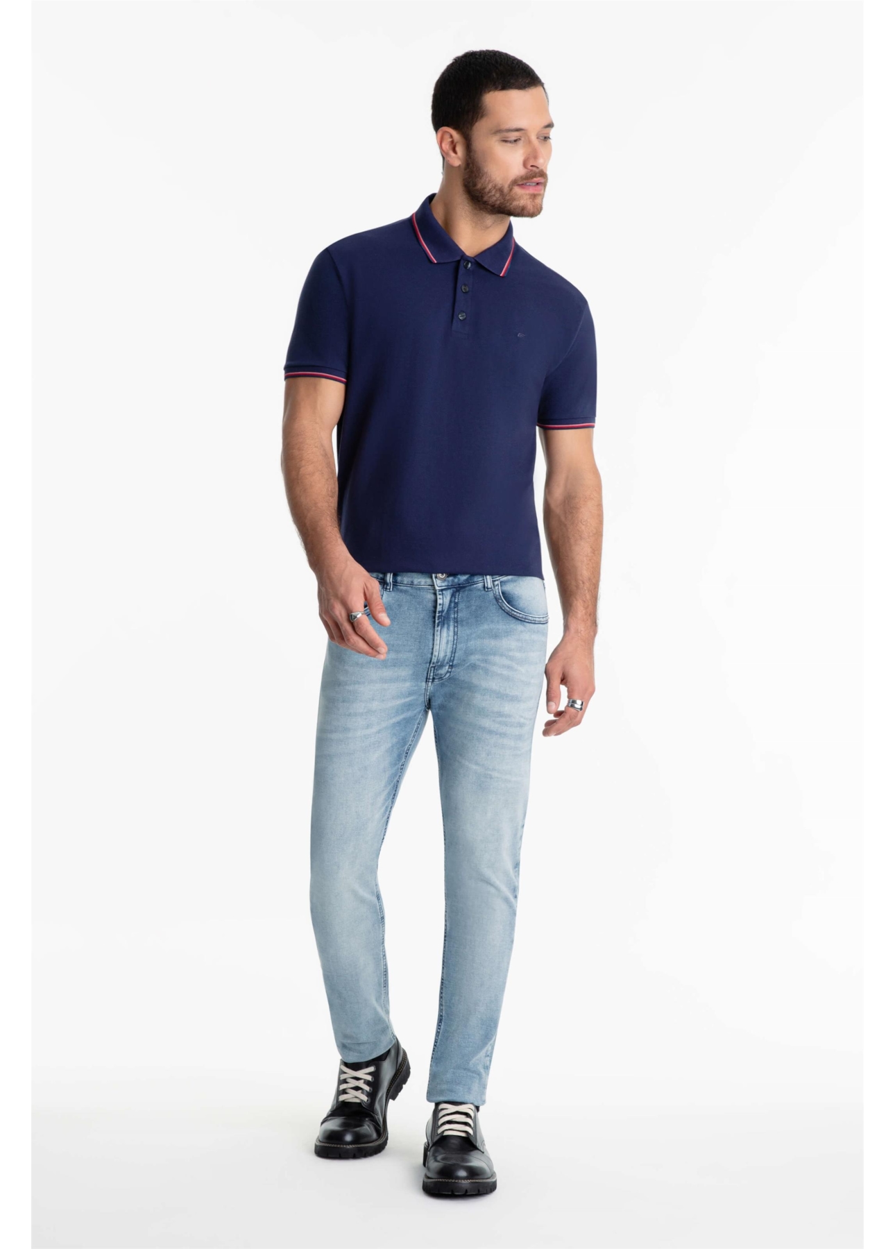 Calça Jeans Jogging Memory Skinny 1598-Lav.Claro C/ Sky