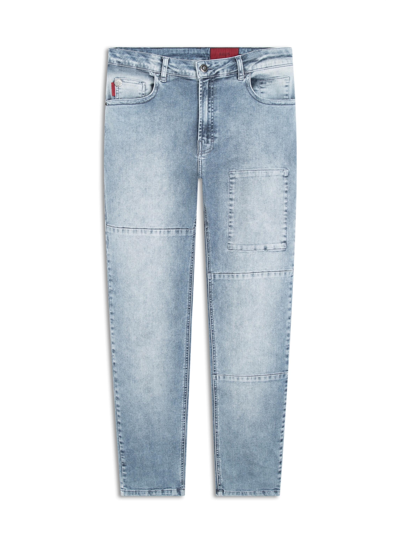 Calça Jeans Kyoto Slim Patch Lav.1803-Claro C/ Sky