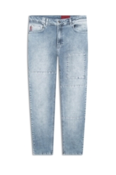 Calça Jeans Kyoto Slim Patch Lav.1803-Claro C/ Sky