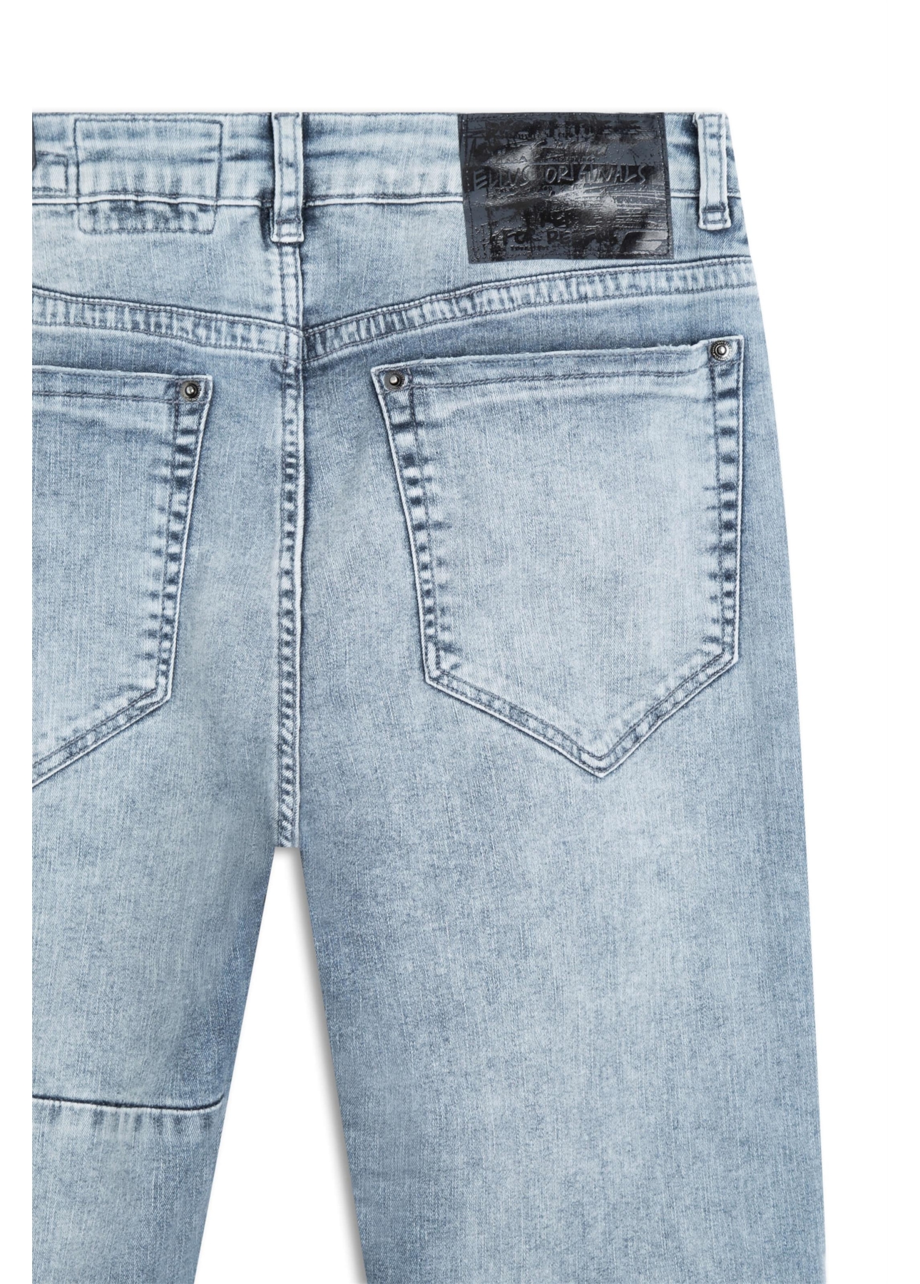 Calça Jeans Kyoto Slim Patch Lav.1803-Claro C/ Sky