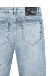Calça Jeans Kyoto Slim Patch Lav.1803-Claro C/ Sky