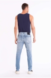 Calça Jeans Kyoto Slim Patch Lav.1803-Claro C/ Sky