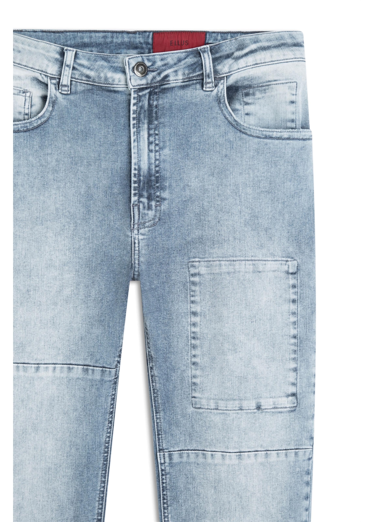 Calça Jeans Kyoto Slim Patch Lav.1803-Claro C/ Sky