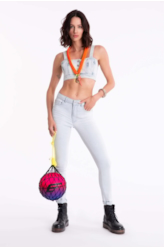 Calça Jeans Memory e Asa 312 Lav. Claro C/ Tank