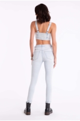 Calça Jeans Memory e Asa 312 Lav. Claro C/ Tank