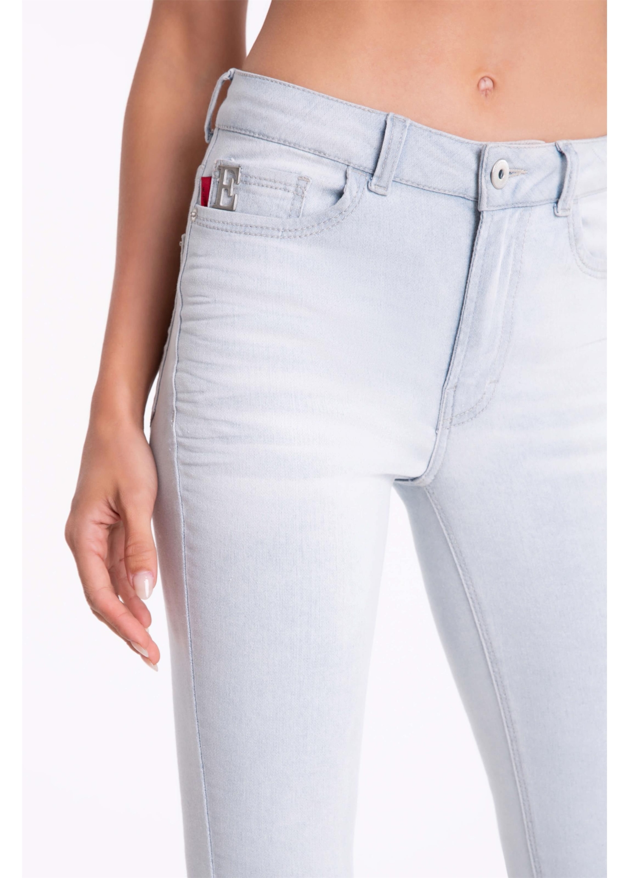 Calça Jeans Memory e Asa 312 Lav. Claro C/ Tank