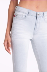 Calça Jeans Memory e Asa 312 Lav. Claro C/ Tank