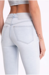 Calça Jeans Memory e Asa 312 Lav. Claro C/ Tank