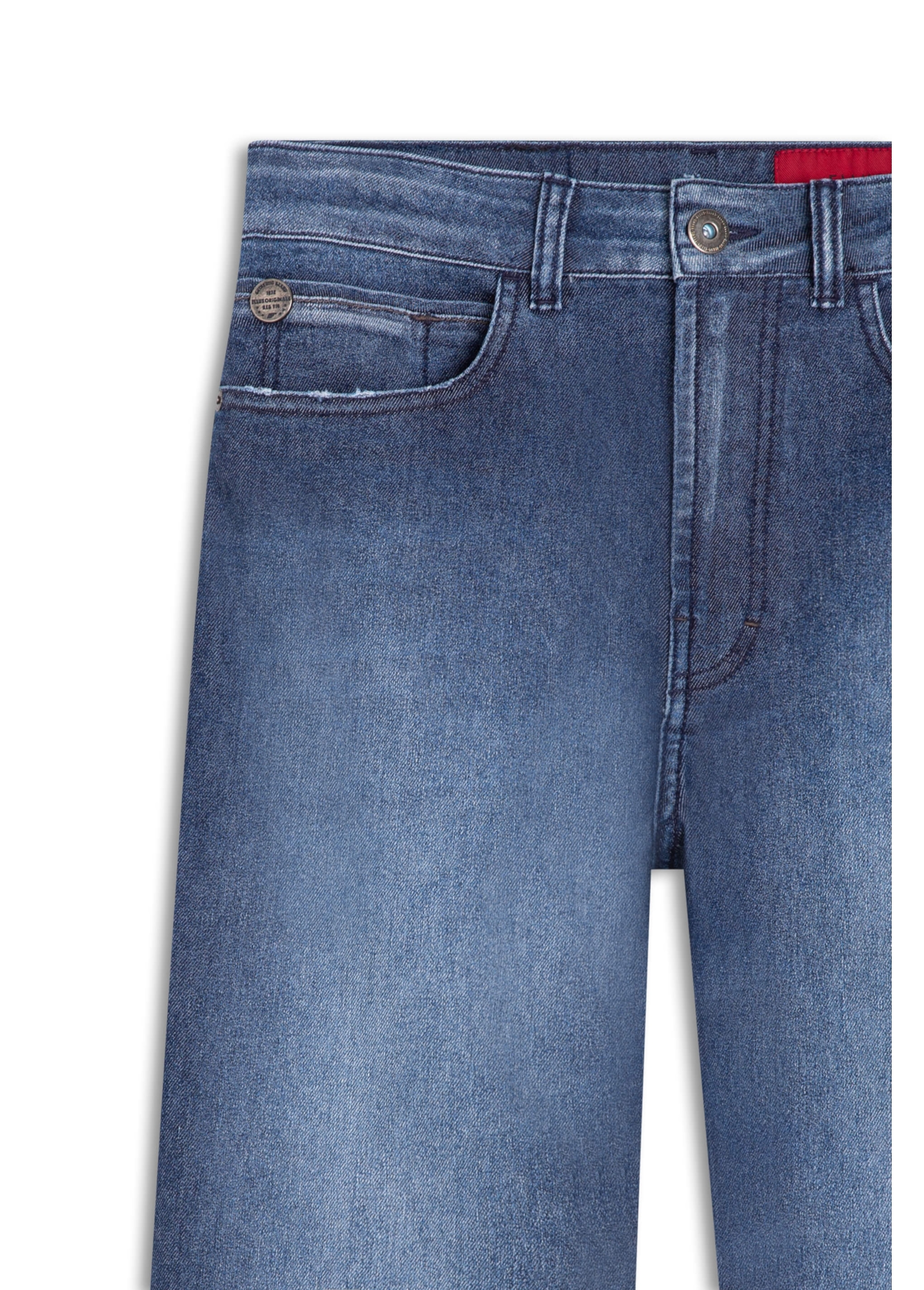 Calça Jeans Montana Blue Elastic (St) Slim Bols 1755 - Lav Medio C/ Used