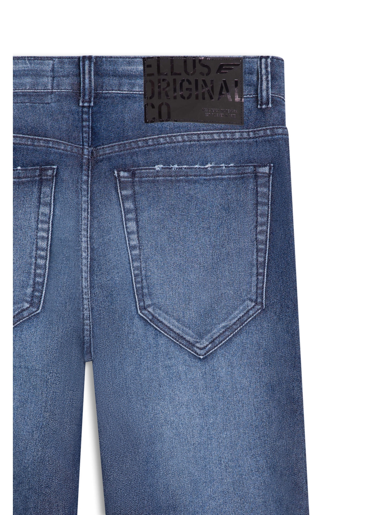 Calça Jeans Montana Blue Elastic (St) Slim Bols 1755 - Lav Medio C/ Used