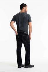 Calça Jeans New Black Elastic 1875-Lav.Black C/ Tie Dye