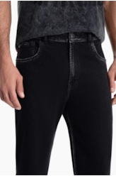 Calça Jeans New Black Elastic 1875-Lav.Black C/ Tie Dye