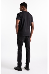 Calça Jeans New Black Elastic (Slim) Et Zetex Lav. Black C/ Rede