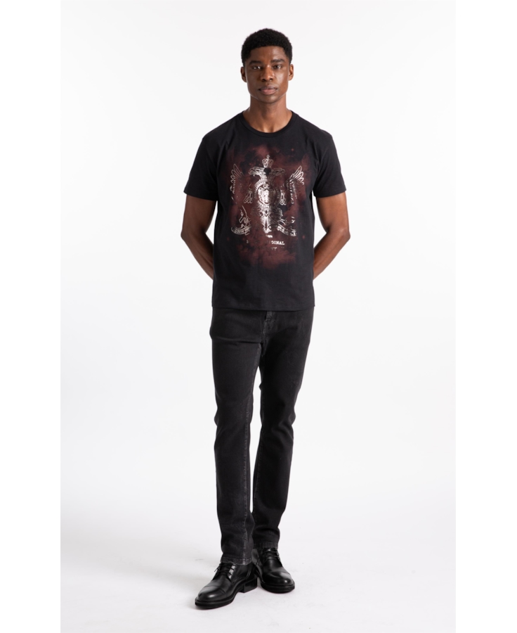 Calça Jeans New Black Elastic (Slim) Et Zetex Lav. Black C/ Rede