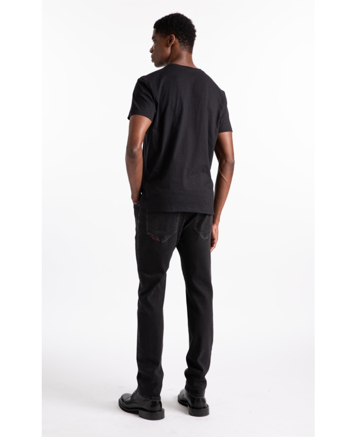 Calça Jeans New Black Elastic (Slim) Et Zetex Lav. Black C/ Rede