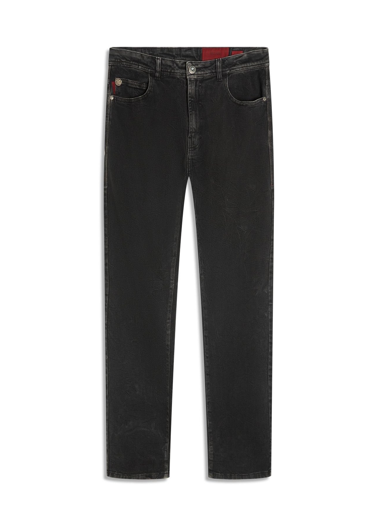 Calça Jeans New Black Elastic (Slim) Et Zetex Lav. Black C/ Rede