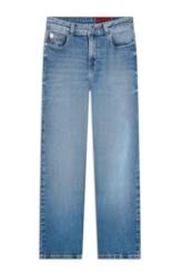 Calça Jeans New Blue Mom Lav.Medio C/ Grampos