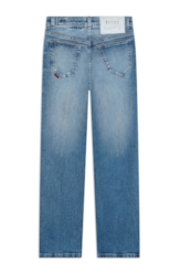 Calça Jeans New Blue Mom Lav.Medio C/ Grampos