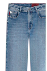 Calça Jeans New Blue Mom Lav.Medio C/ Grampos