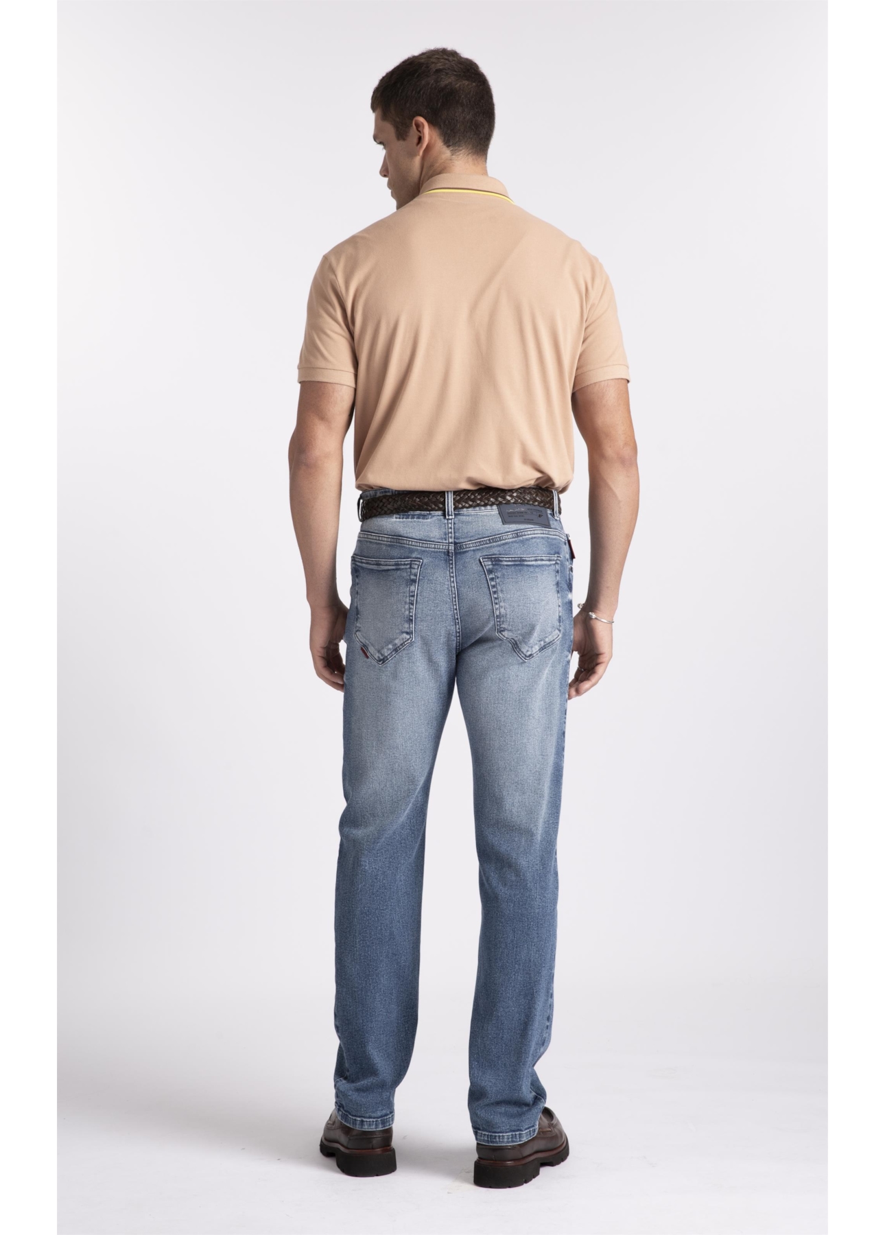 Calça Jeans New Blue Stretch Lav.Medio C/ Grampos