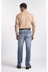 Calça Jeans New Blue Stretch Lav.Medio C/ Grampos