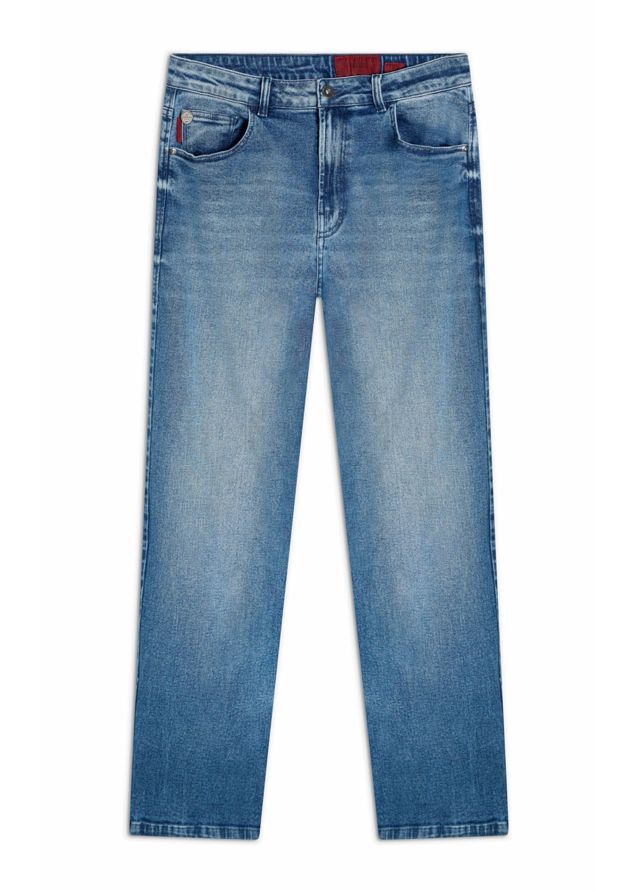 Calça Jeans New Blue Stretch Lav.Medio C/ Grampos