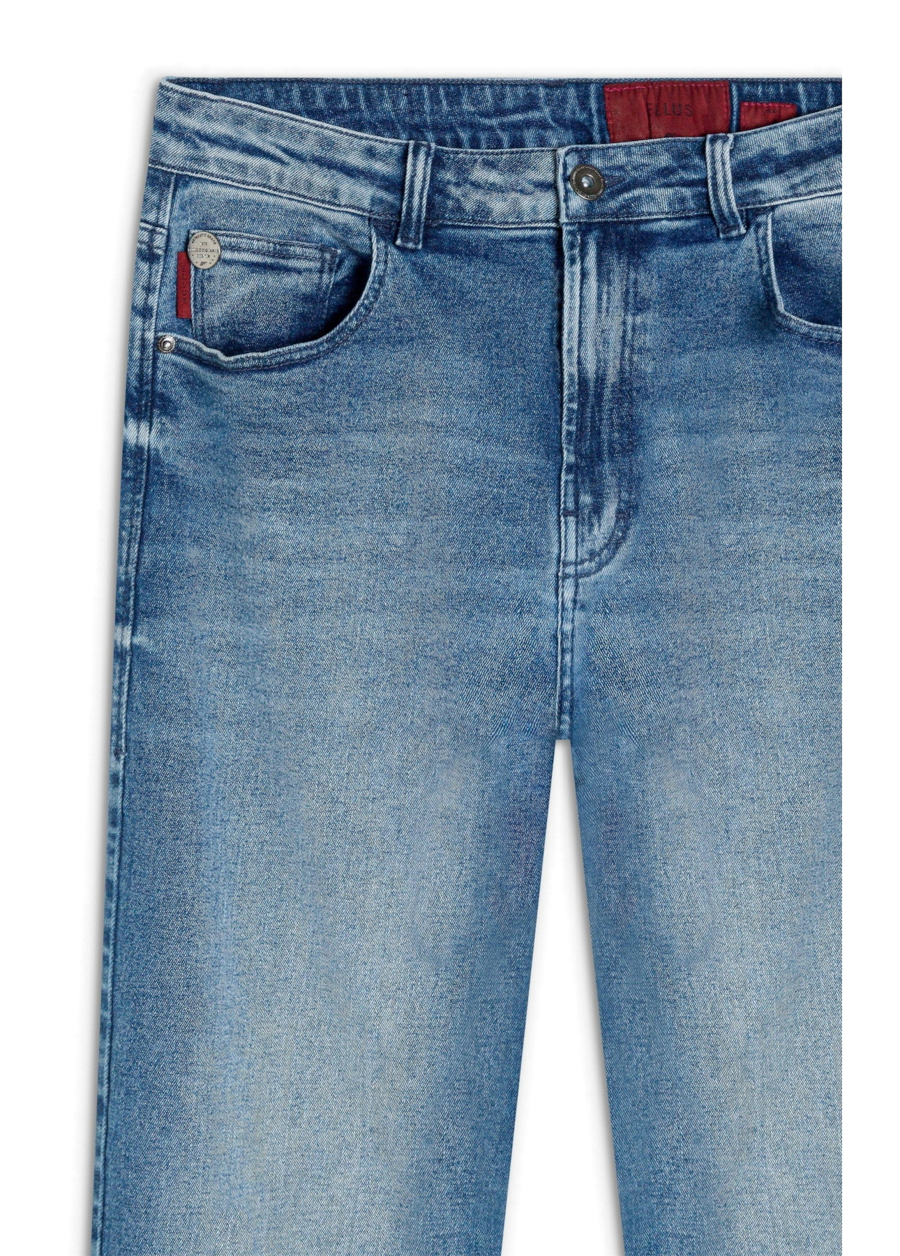 Calça Jeans New Blue Stretch Lav.Medio C/ Grampos