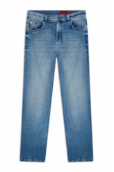Calça Jeans New Blue Stretch Lav.Medio C/ Grampos