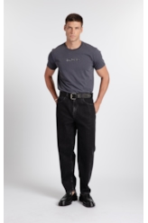 Calça Jeans New Jogging Black Baggy Lav. Black C/ Rede