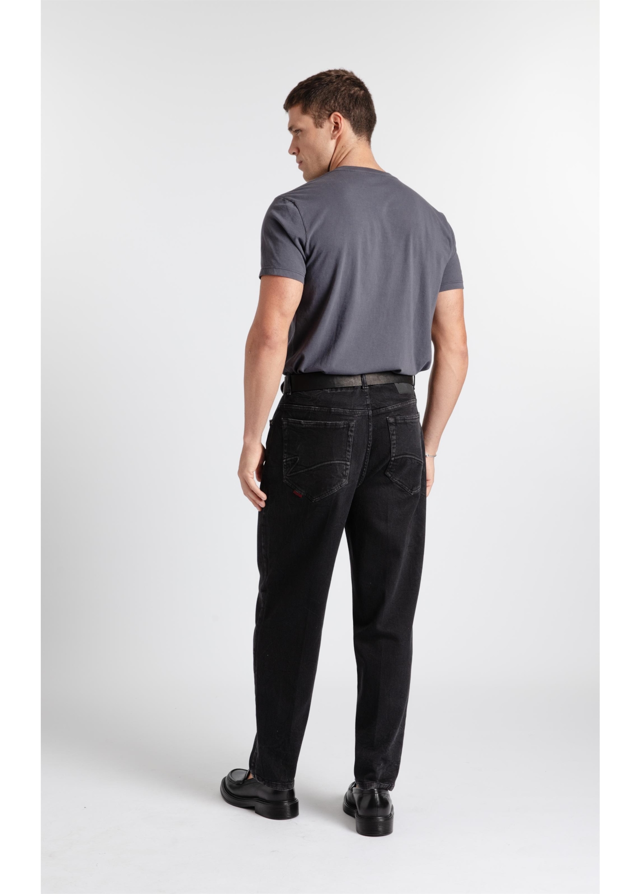 Calça Jeans New Jogging Black Baggy Lav. Black C/ Rede
