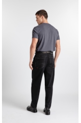 Calça Jeans New Jogging Black Baggy Lav. Black C/ Rede