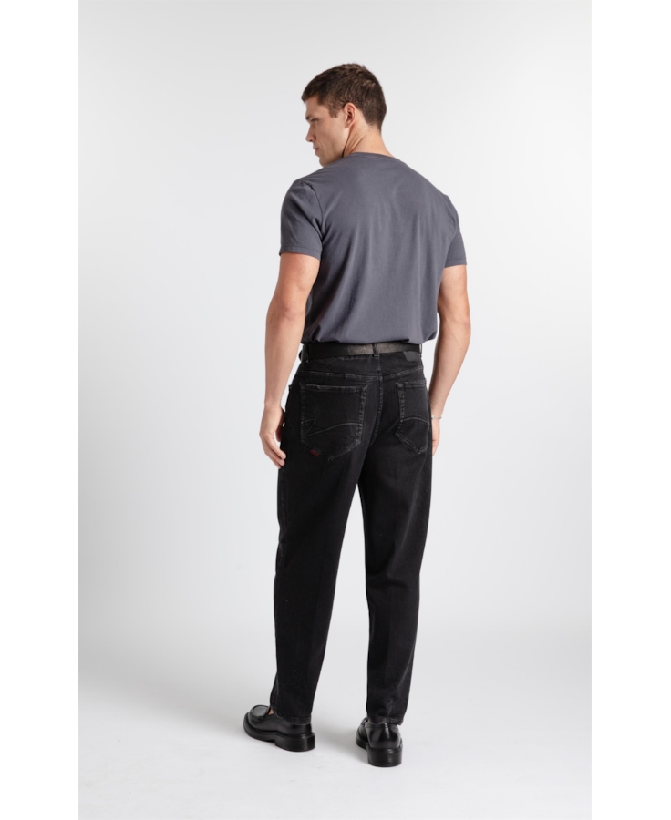 Calça Jeans New Jogging Black Baggy Lav. Black C/ Rede