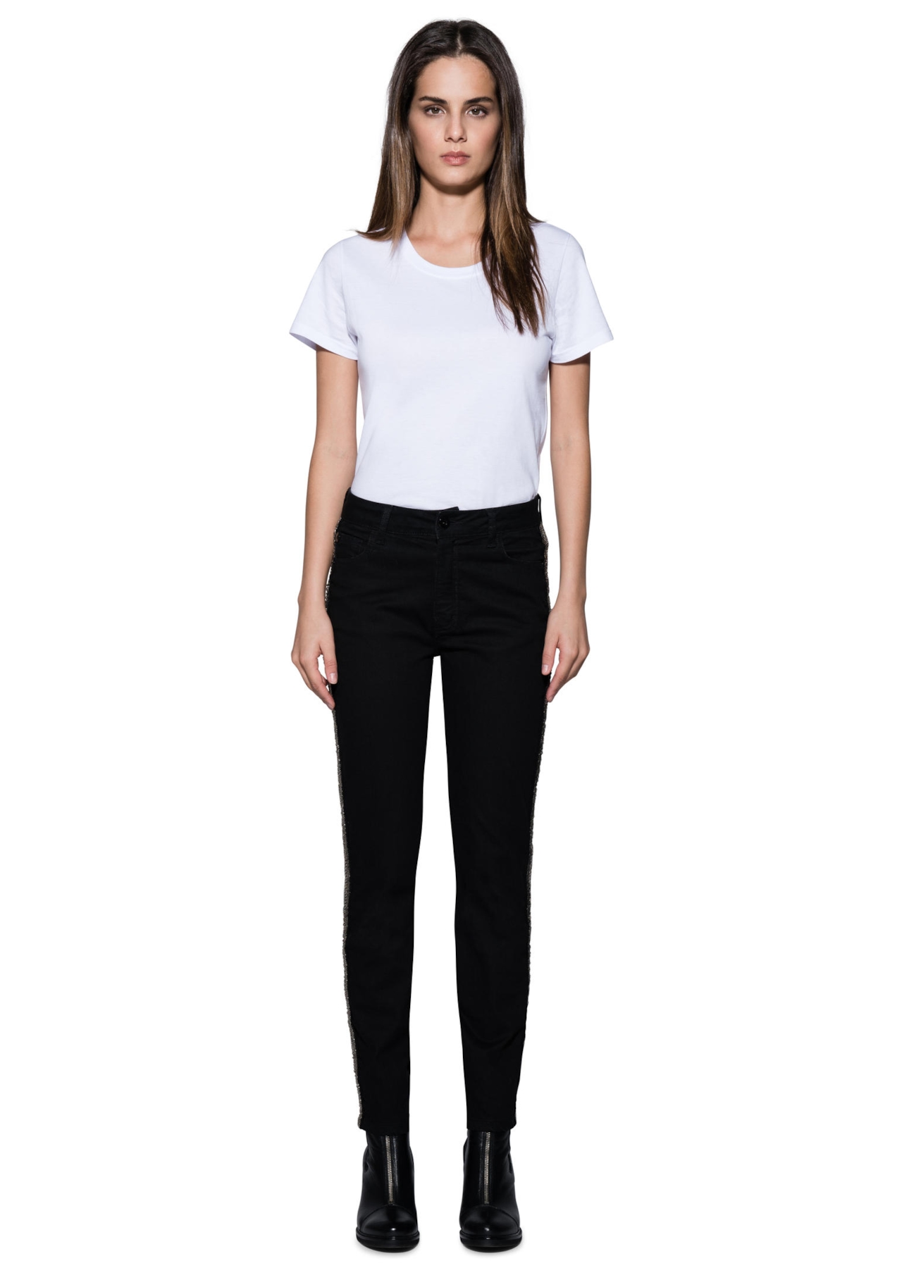 Calça Jeans New Straight Double Black 35 Amaciado
