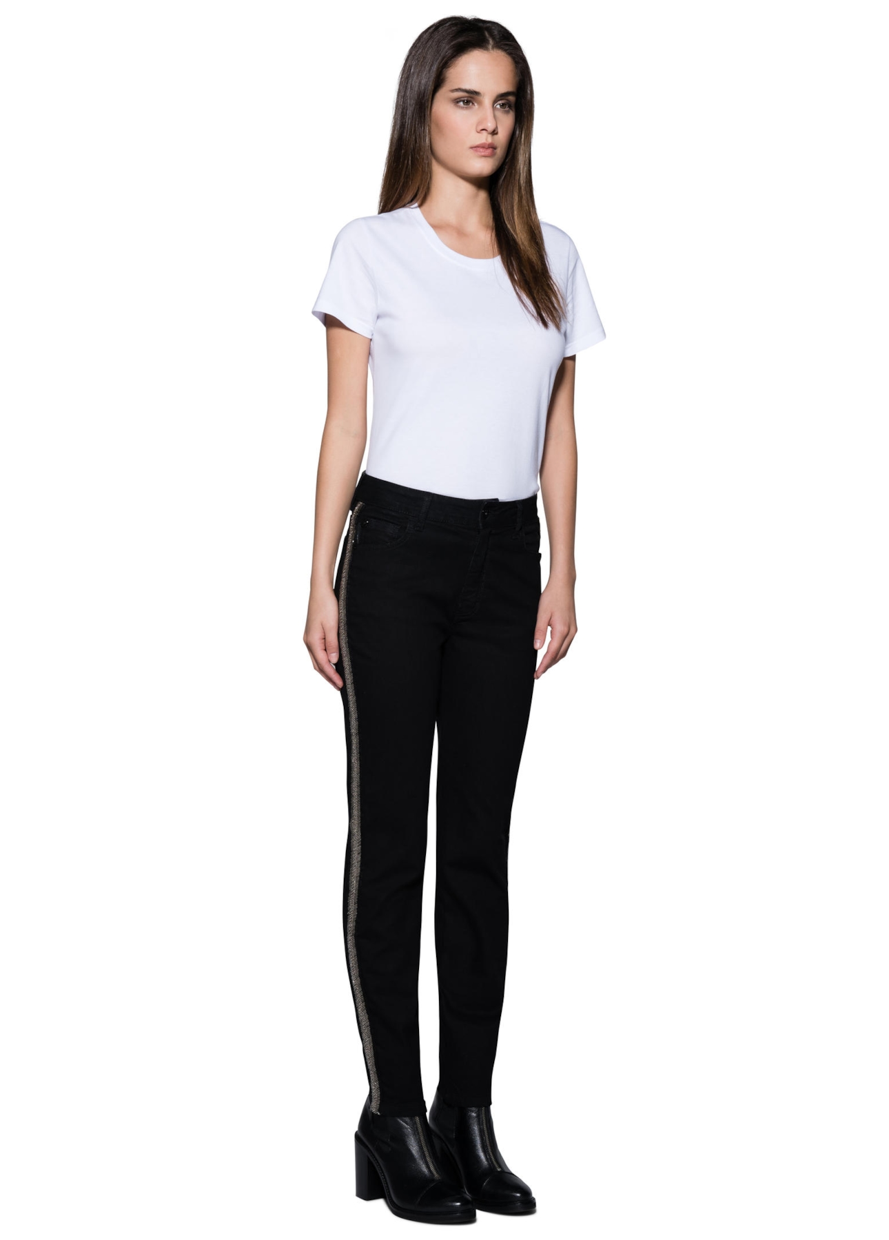Calça Jeans New Straight Double Black 35 Amaciado