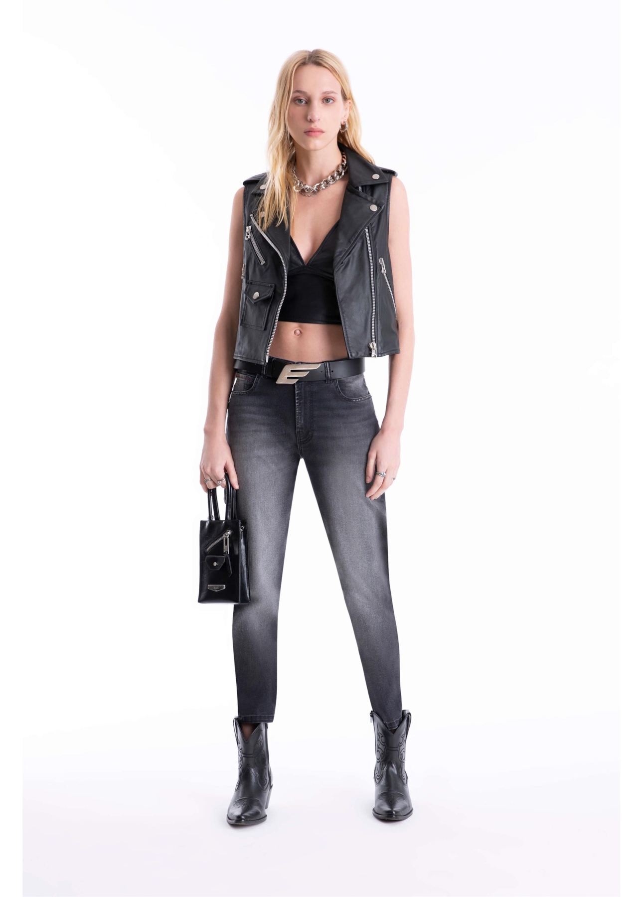 Calça Jeans Ocean Elastic 1851 Lav.Black C/ Used