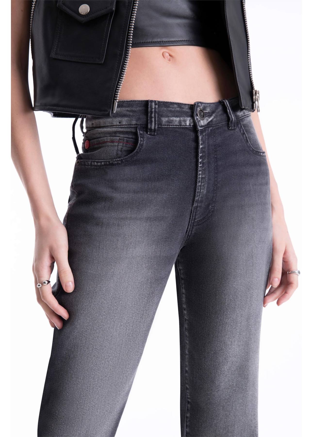 Calça Jeans Ocean Elastic 1851 Lav.Black C/ Used