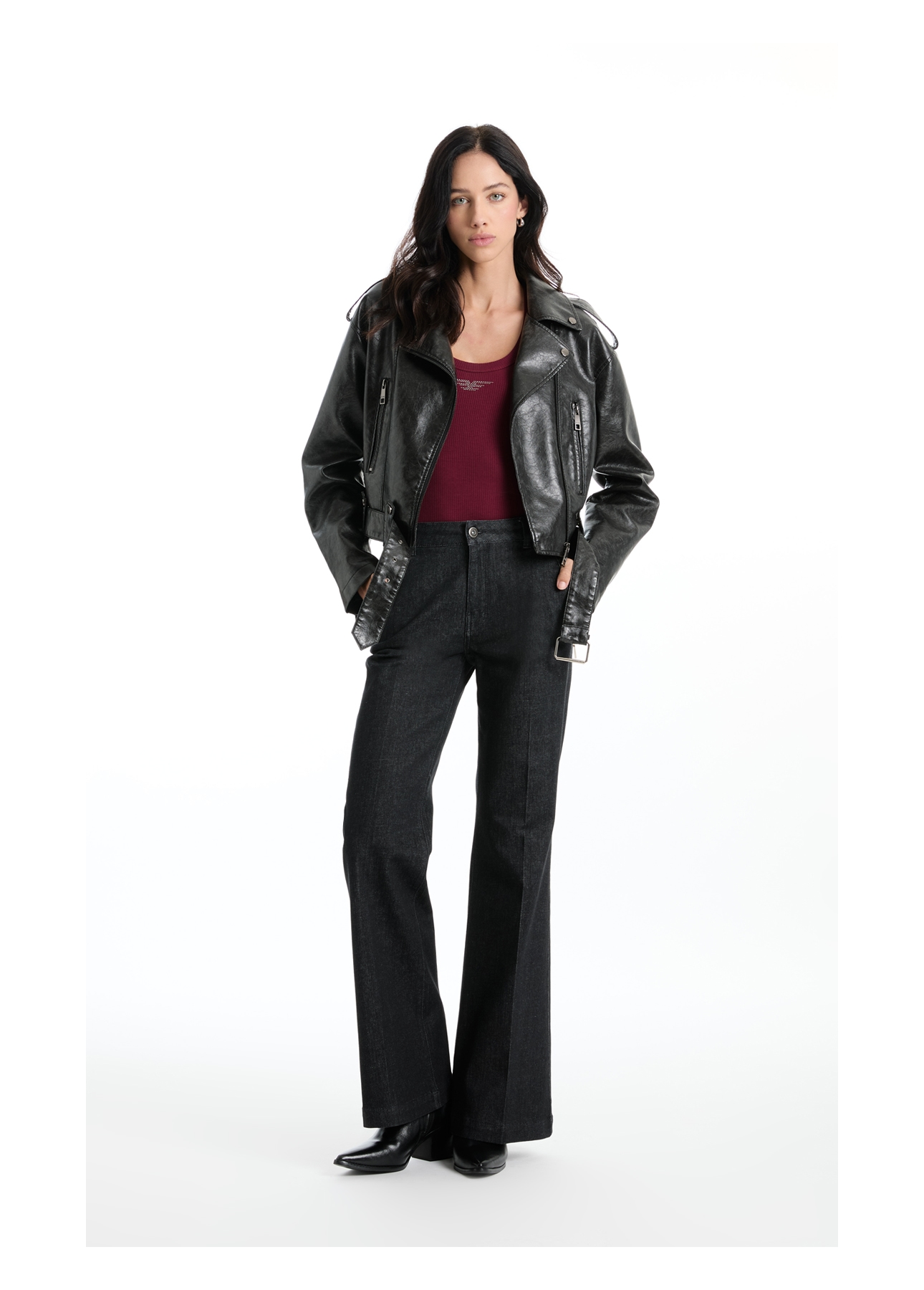 Calça Jeans Ocean Elastic Gisele Flare Lav. Amaciado