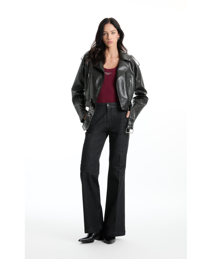 Calça Jeans Ocean Elastic Gisele Flare Lav. Amaciado