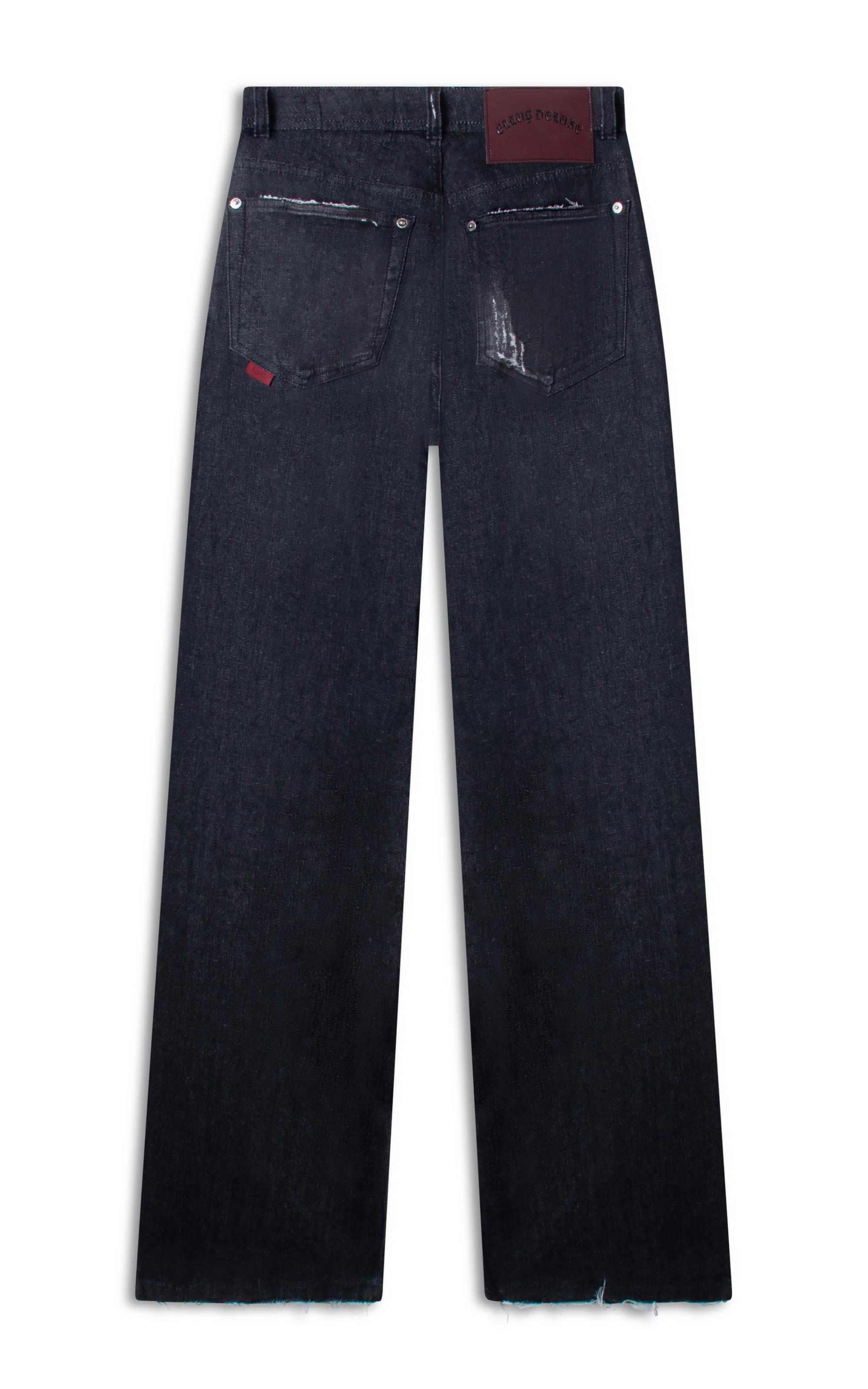 Calça Jeans Ocean Elastic Patheph 2083 - Lav. Black Com Resina