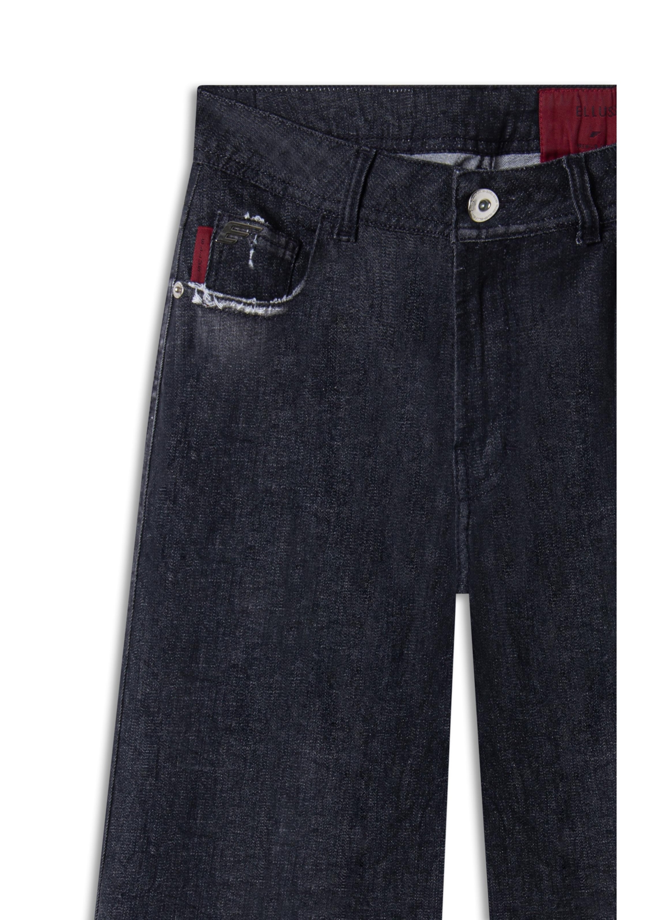 Calça Jeans Ocean Elastic Patheph 2083 - Lav. Black Com Resina