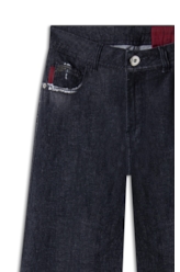 Calça Jeans Ocean Elastic Patheph 2083 - Lav. Black Com Resina