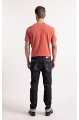 Calça Jeans Ocean Elastic (Slim) Et. Zetex Lav.Black Com Resina