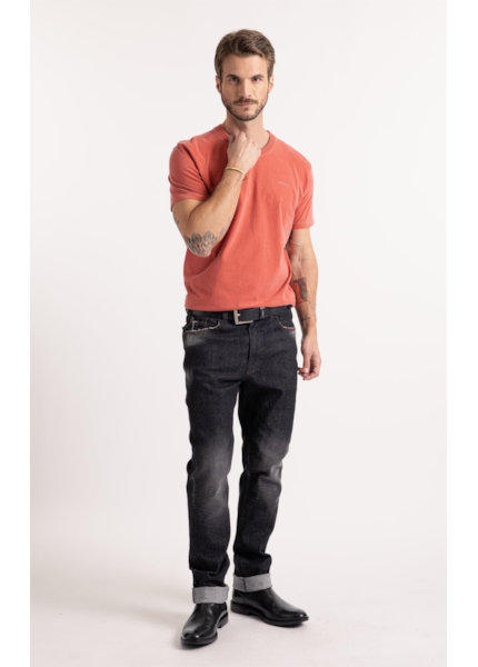 Calça Jeans Ocean Elastic (Slim) Et. Zetex Lav.Black Com Resina