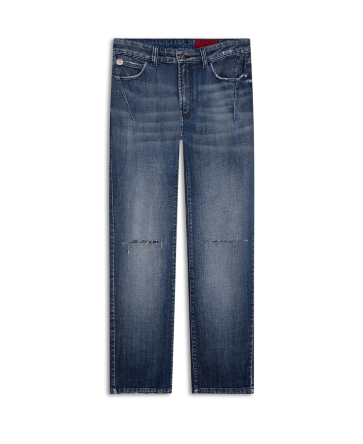 Calça Jeans Original Cross Low Rise 1902-Lav.Medio C/Navalhad