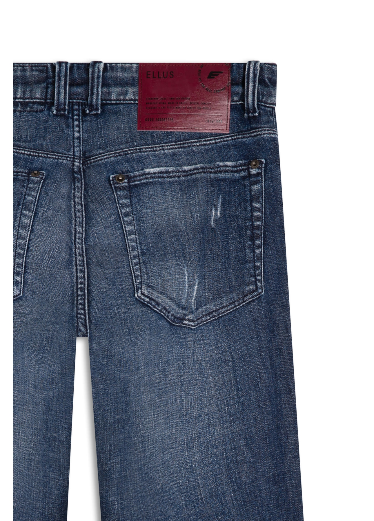 Calça Jeans Original Cross Low Rise 1902-Lav.Medio C/Navalhad