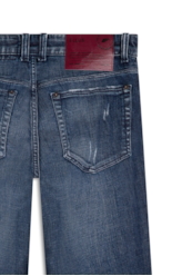 Calça Jeans Original Cross Low Rise 1902-Lav.Medio C/Navalhad