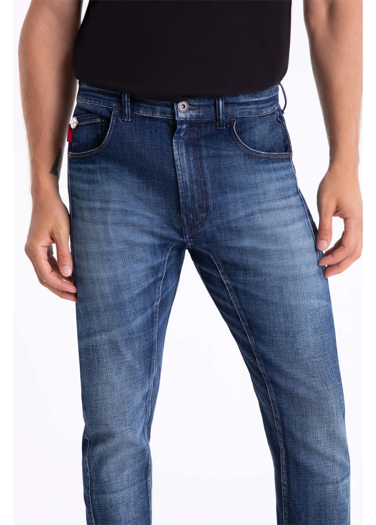 Calça Jeans Original Cross Ly 1787-Lav.Escuro C/ Tie Dy