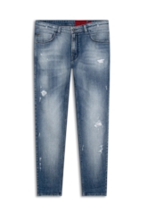 Calça Jeans Original Cross Skinny Pala Lav.Medio C/ Puidos+patch