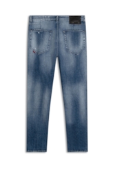 Calça Jeans Original Cross Skinny Pala Lav.Medio C/ Puidos+patch