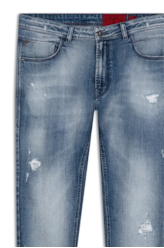 Calça Jeans Original Cross Skinny Pala Lav.Medio C/ Puidos+patch